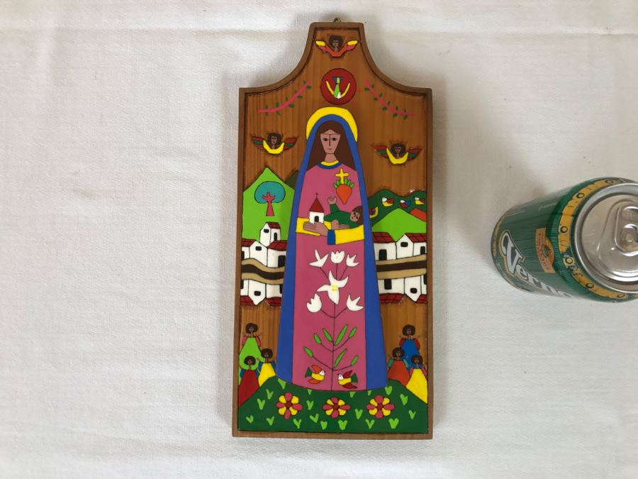 Hand Painted Board Wall Hanging From El Salvador [Photo 2]