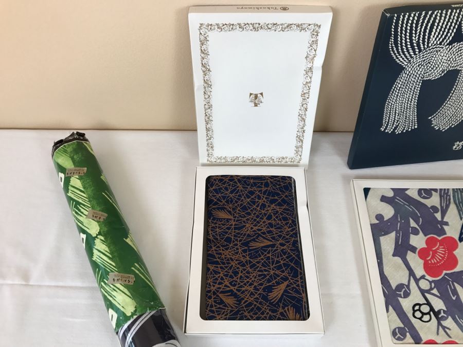 Collection Of Japanese Textiles Including Keisuke Serizawa And Takashimaya [Photo 6]