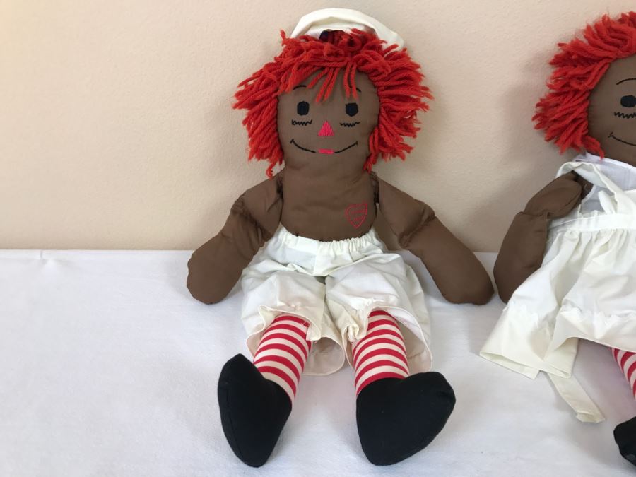 Black Raggedy Ann And Andy Dolls By Hand Made Fyrne Bemiller [Photo 5]
