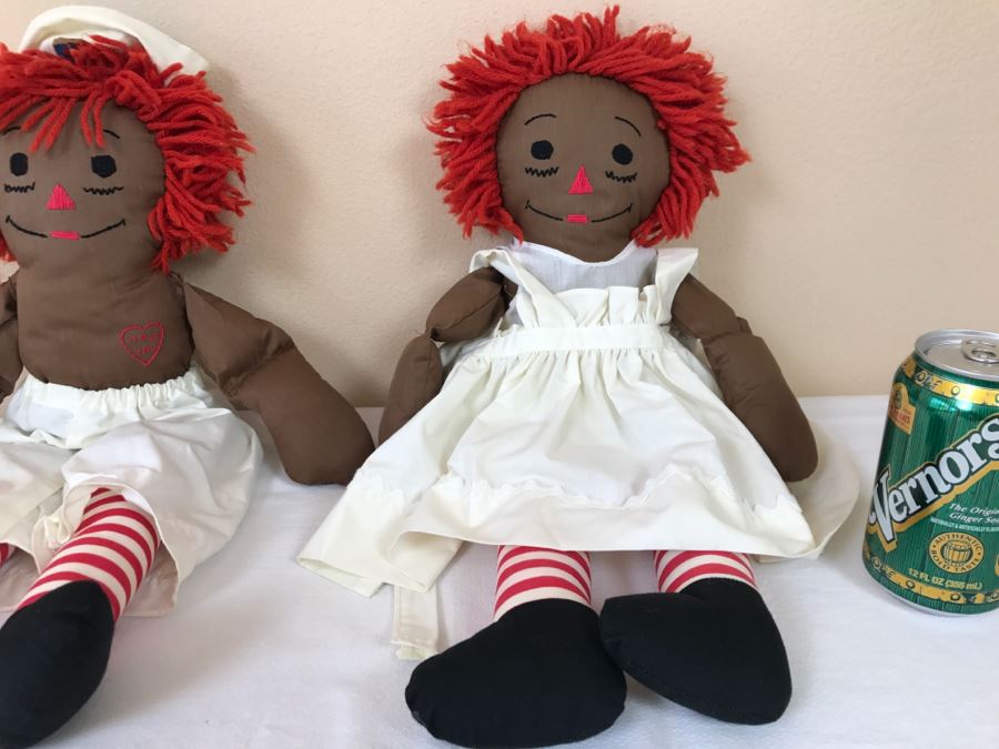 Black Raggedy Ann And Andy Dolls By Hand Made Fyrne Bemiller [Photo 8]