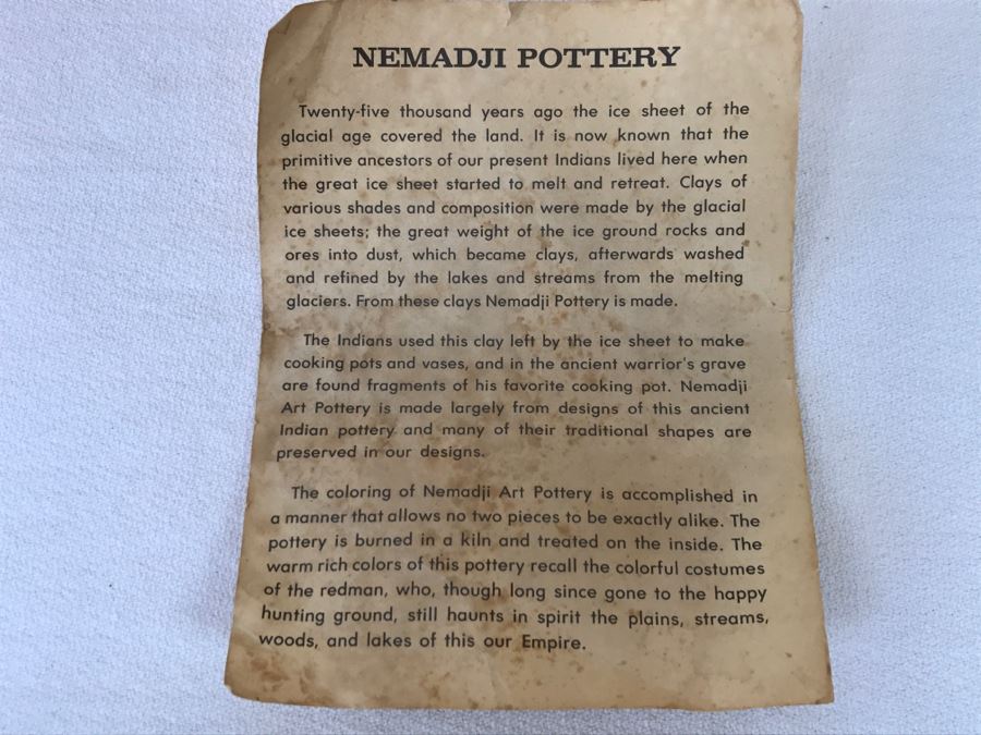 Nemadji Indian Pottery Native Clay Pottery [Photo 12]