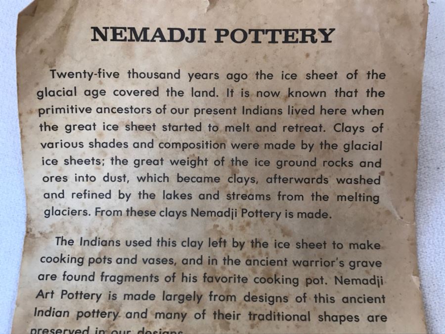 Nemadji Indian Pottery Native Clay Pottery [Photo 13]