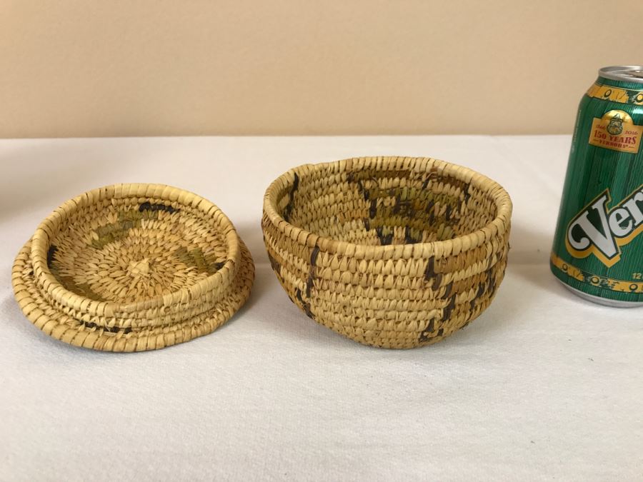 Native American Indian Basket With Lid [Photo 2]