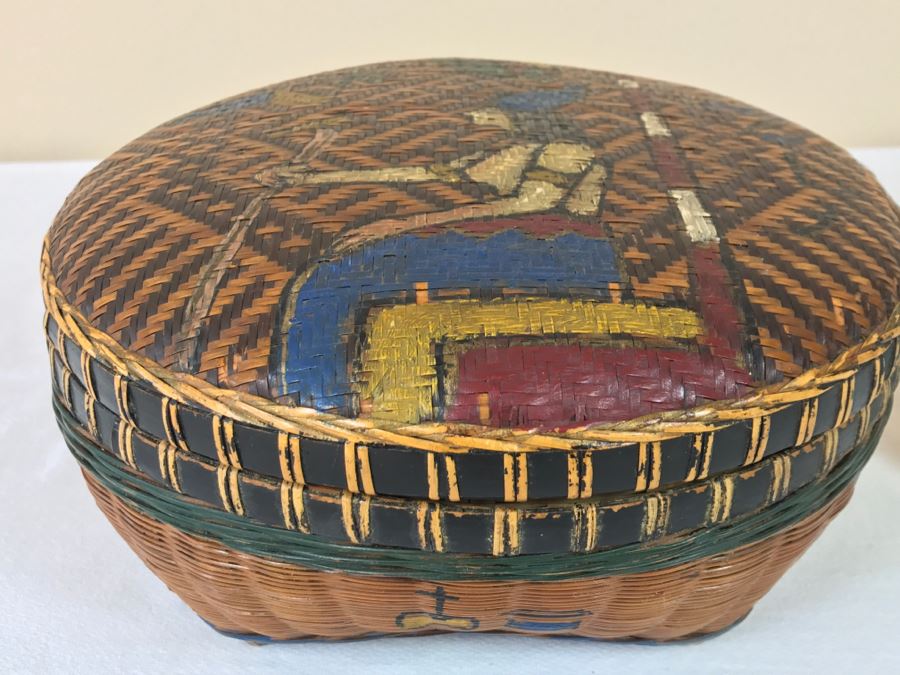 Hand Painted Basket [Photo 1]