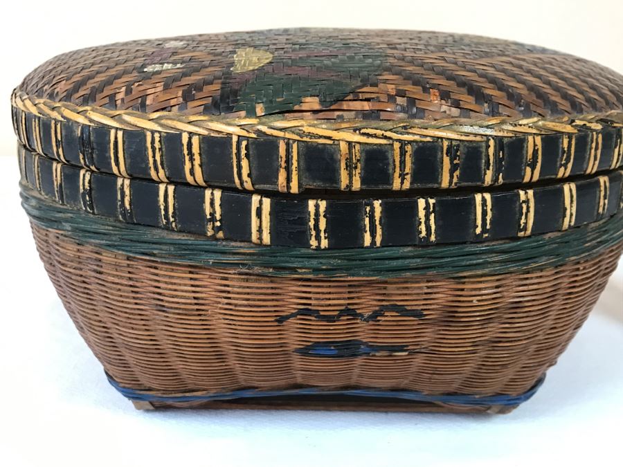 Hand Painted Basket [Photo 6]