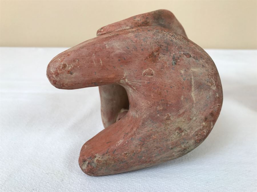 Pair Of Reproduction Mayan Clay Mother And Child Sculptures [Photo 10]