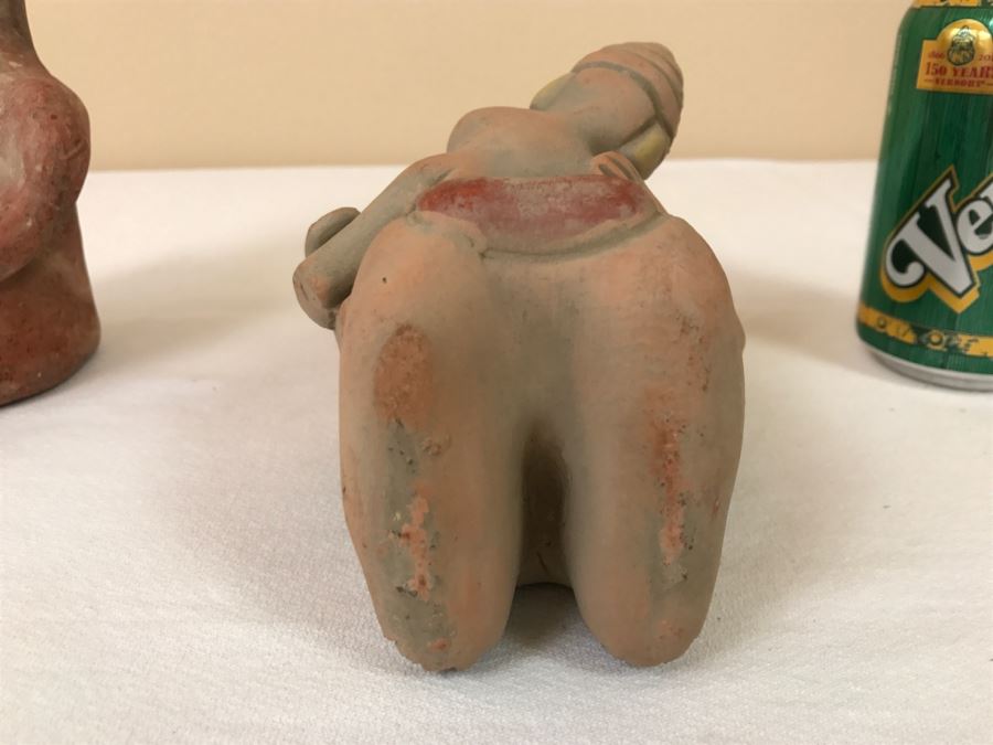 Pair Of Reproduction Mayan Clay Mother And Child Sculptures [Photo 19]