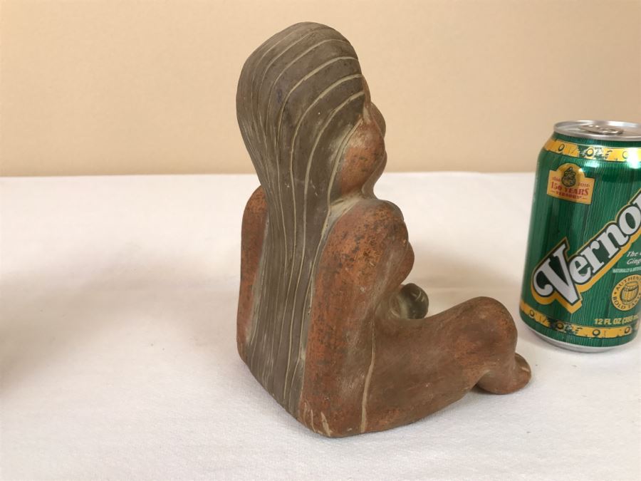 Pair Of Reproduction Mayan Clay Sculptures [Photo 20]