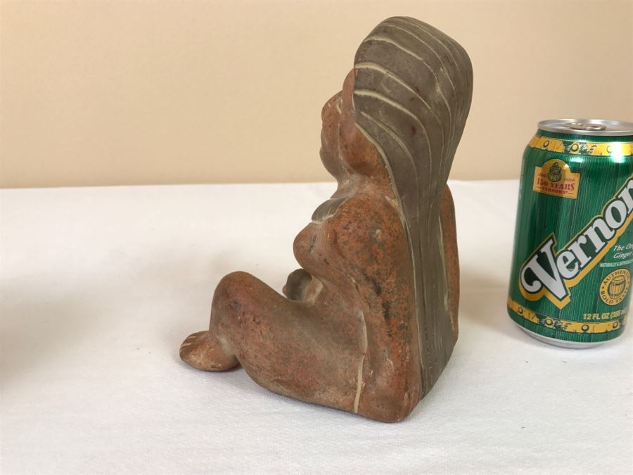 Pair Of Reproduction Mayan Clay Sculptures [Photo 18]