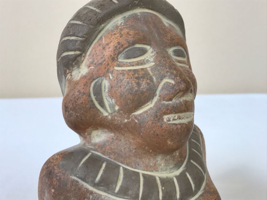 Pair Of Reproduction Mayan Clay Sculptures [Photo 23]
