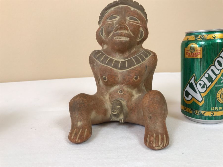 Pair Of Reproduction Mayan Clay Sculptures [Photo 14]