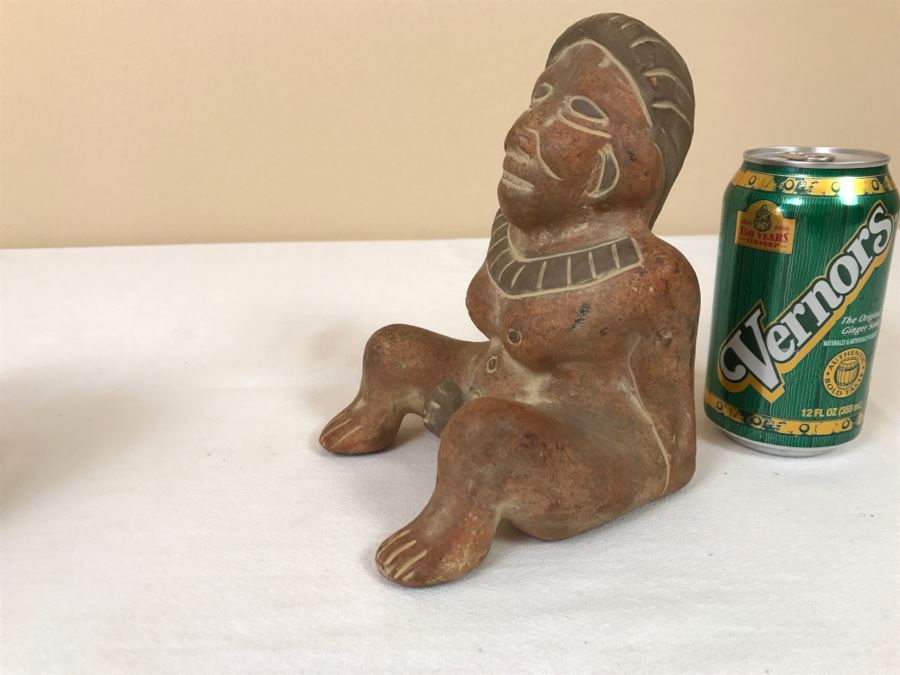 Pair Of Reproduction Mayan Clay Sculptures [Photo 17]