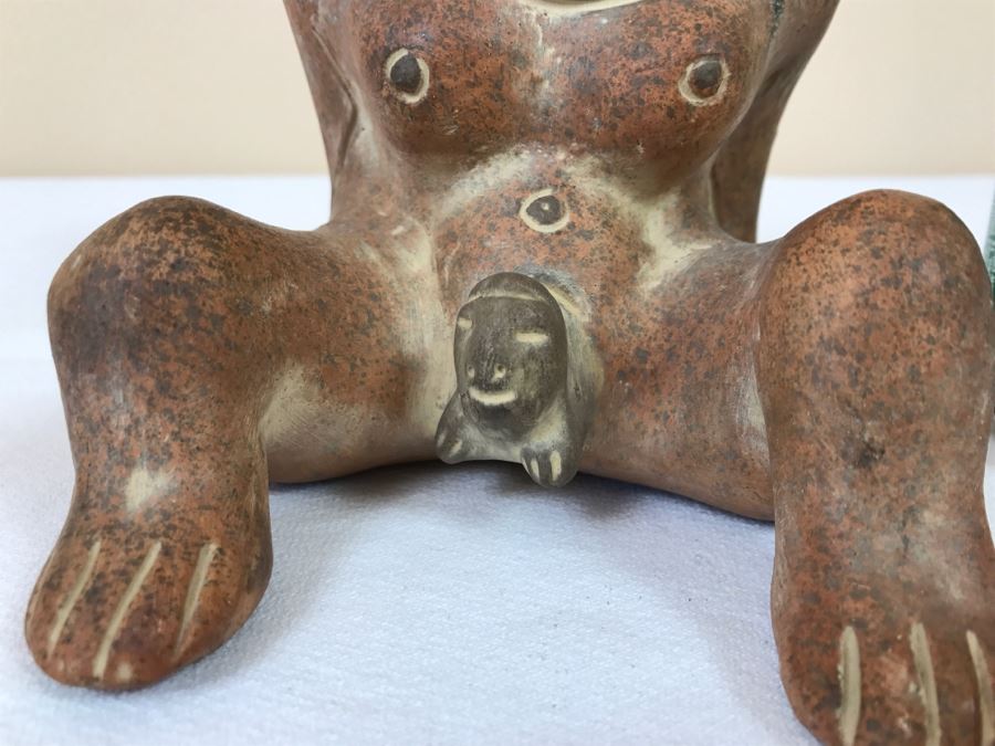 Pair Of Reproduction Mayan Clay Sculptures [Photo 16]