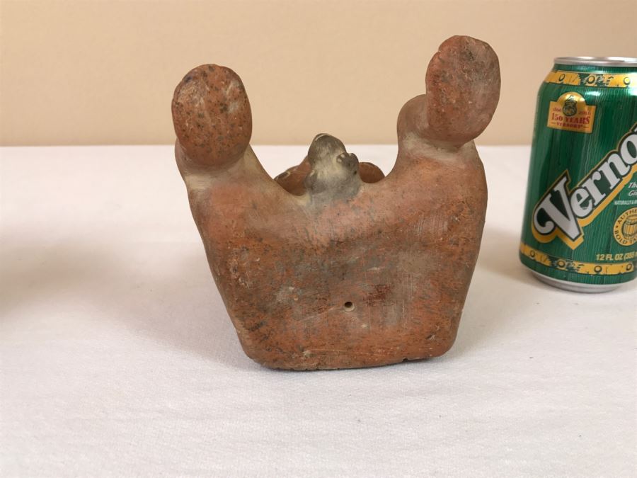 Pair Of Reproduction Mayan Clay Sculptures [Photo 24]