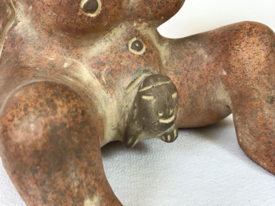 Pair Of Reproduction Mayan Clay Sculptures [Photo 22]