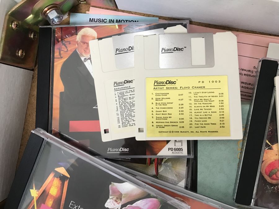 WM. Knable & Co. KN-500 Player Piano With Piano Disc Model PDS-128 PLUS With Bench And Collection Of Piano Discs (See Details) [Photo 35]