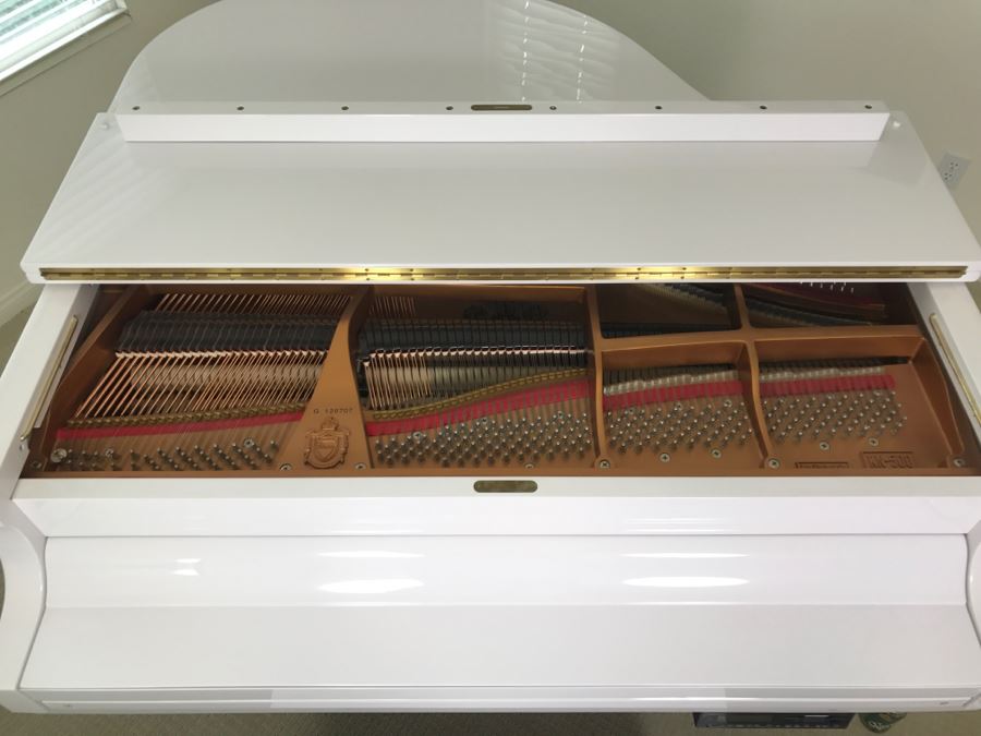 WM. Knable & Co. KN-500 Player Piano With Piano Disc Model PDS-128 PLUS With Bench And Collection Of Piano Discs (See Details) [Photo 6]