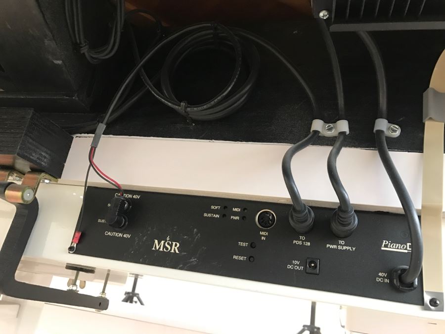 WM. Knable & Co. KN-500 Player Piano With Piano Disc Model PDS-128 PLUS With Bench And Collection Of Piano Discs (See Details) [Photo 24]