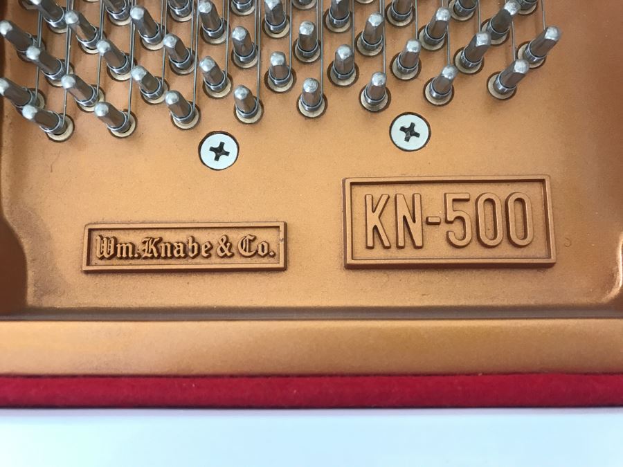WM. Knable & Co. KN-500 Player Piano With Piano Disc Model PDS-128 PLUS With Bench And Collection Of Piano Discs (See Details) [Photo 12]