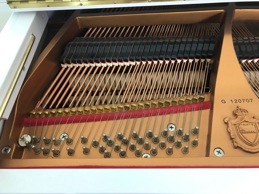 WM. Knable & Co. KN-500 Player Piano With Piano Disc Model PDS-128 PLUS With Bench And Collection Of Piano Discs (See Details) [Photo 9]