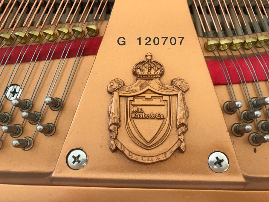 WM. Knable & Co. KN-500 Player Piano With Piano Disc Model PDS-128 PLUS With Bench And Collection Of Piano Discs (See Details) [Photo 7]