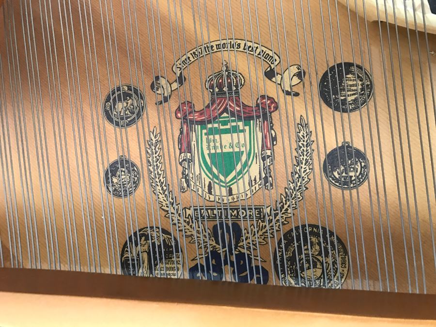 WM. Knable & Co. KN-500 Player Piano With Piano Disc Model PDS-128 PLUS With Bench And Collection Of Piano Discs (See Details) [Photo 14]