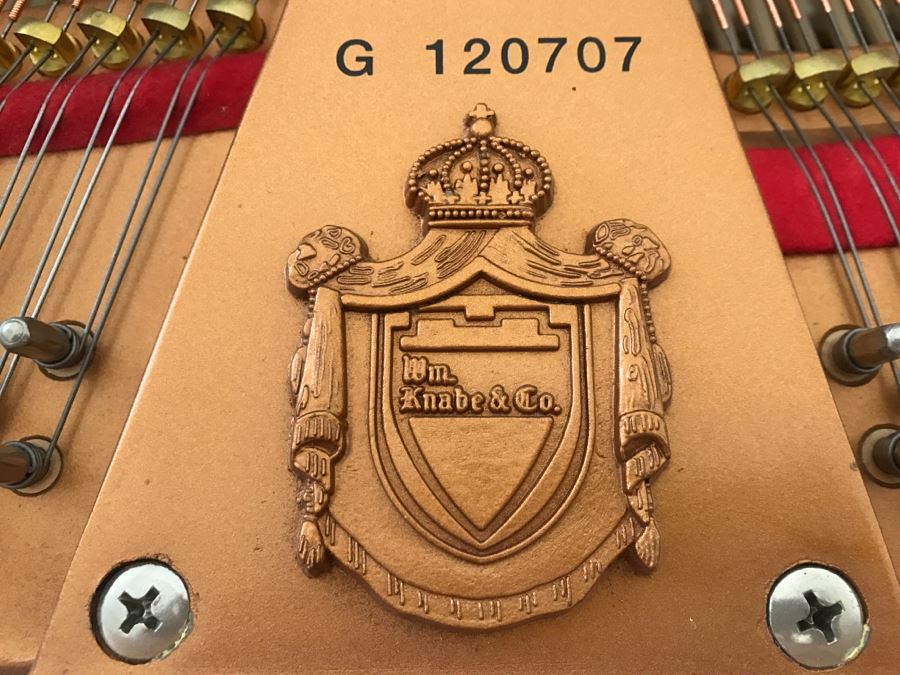 WM. Knable & Co. KN-500 Player Piano With Piano Disc Model PDS-128 PLUS With Bench And Collection Of Piano Discs (See Details) [Photo 8]