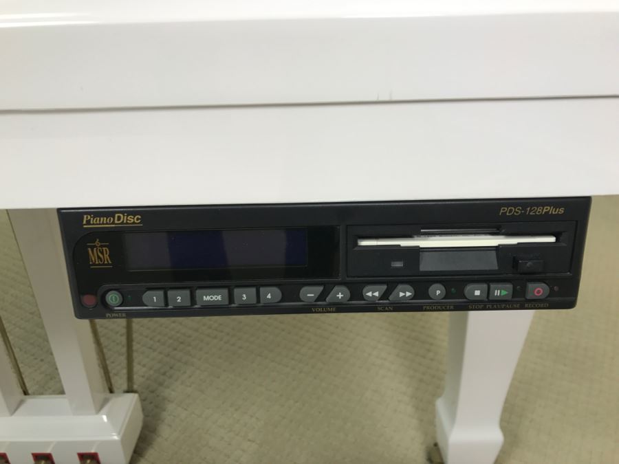 WM. Knable & Co. KN-500 Player Piano With Piano Disc Model PDS-128 PLUS With Bench And Collection Of Piano Discs (See Details) [Photo 19]