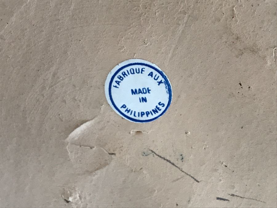 Pair Of Large Black Decorative Pots Made In Philippines [Photo 8]