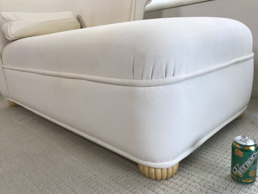 Stylish Chaise Lounge (Some Areas Of Staining As Shown In Photos) [Photo 3]