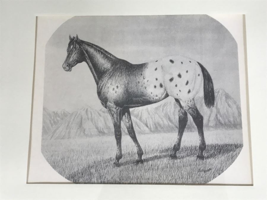 Set Of (4) Framed Horse Prints [Photo 9]