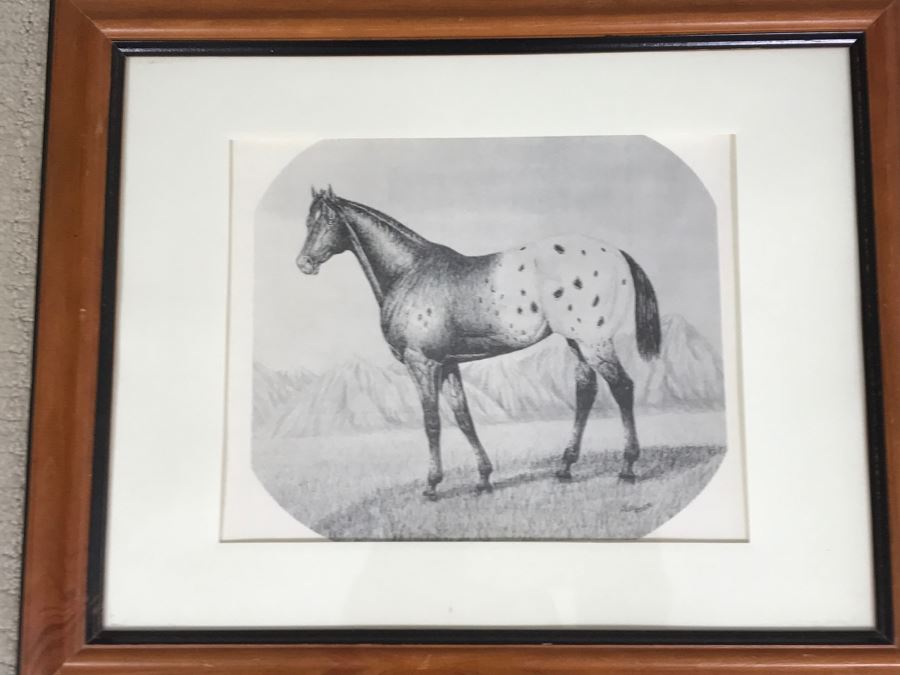 Set Of (4) Framed Horse Prints [Photo 8]