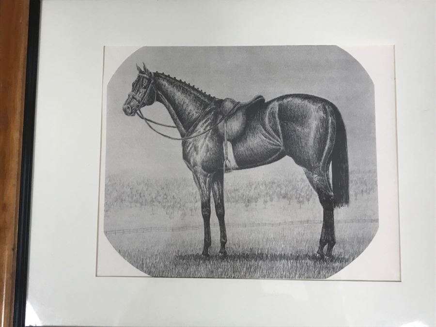 Set Of (4) Framed Horse Prints [Photo 3]