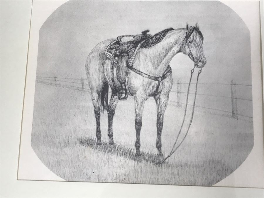 Set Of (4) Framed Horse Prints [Photo 5]