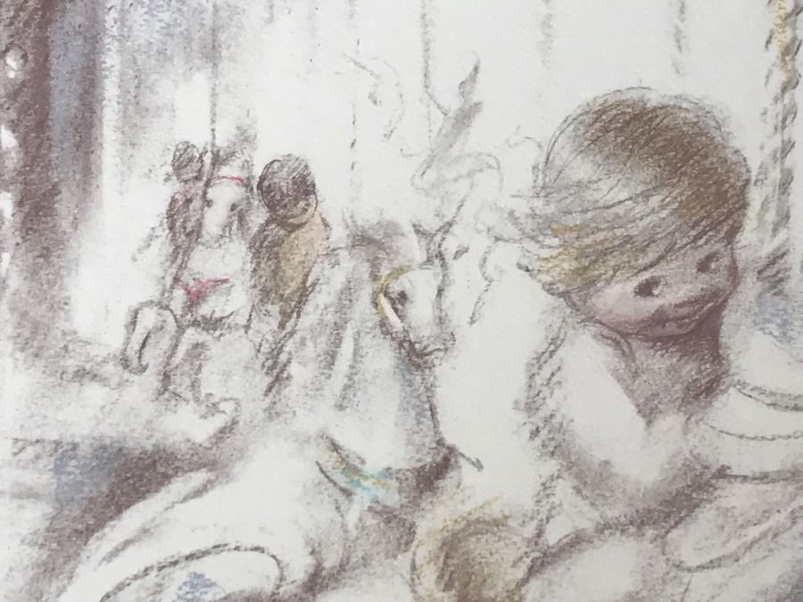 Limited Edition Carousell Horse Print By M. Zapp 9 Of 3000 Hand Signed By Artist [Photo 5]