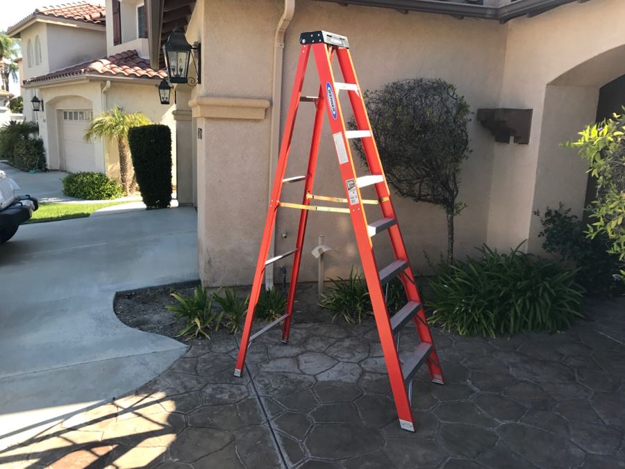 WERNER Extra Heavy Duty Professional Fiberglass 8Ft Ladder [Photo 3]