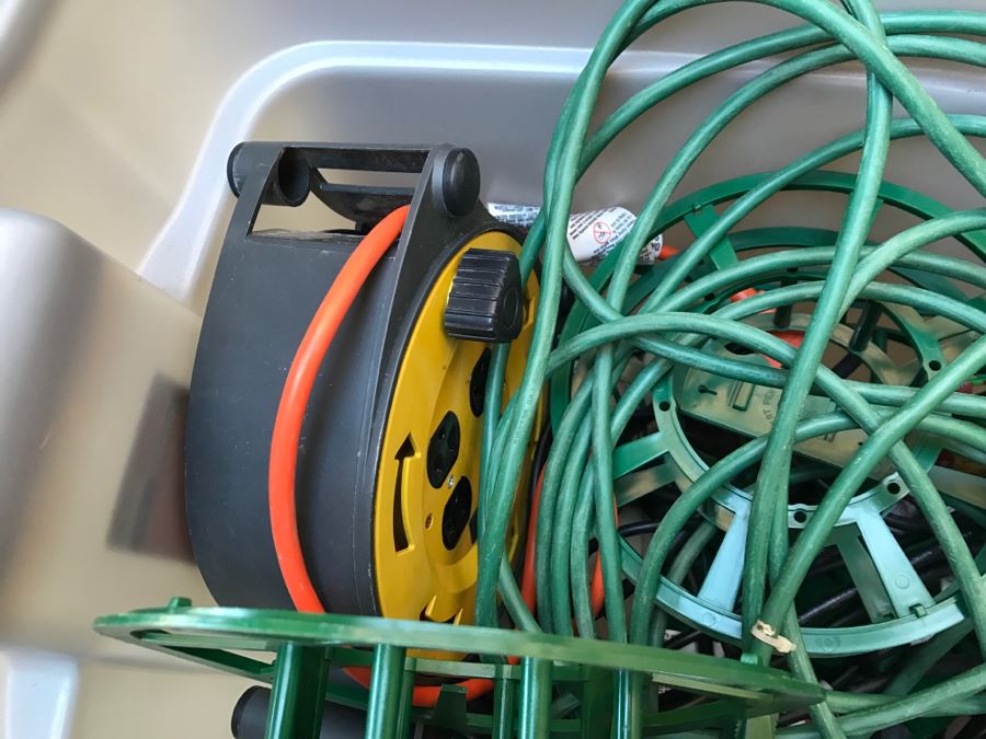 Tub Full Of Extension Cords