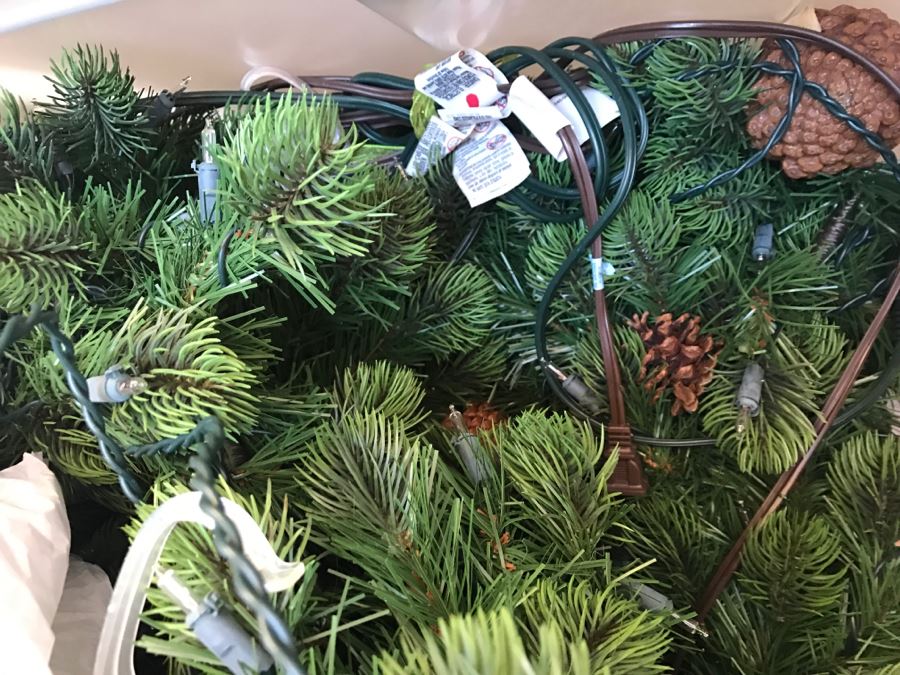 Tub Full Of Artificial Lighted Garland Decorations [Photo 6]