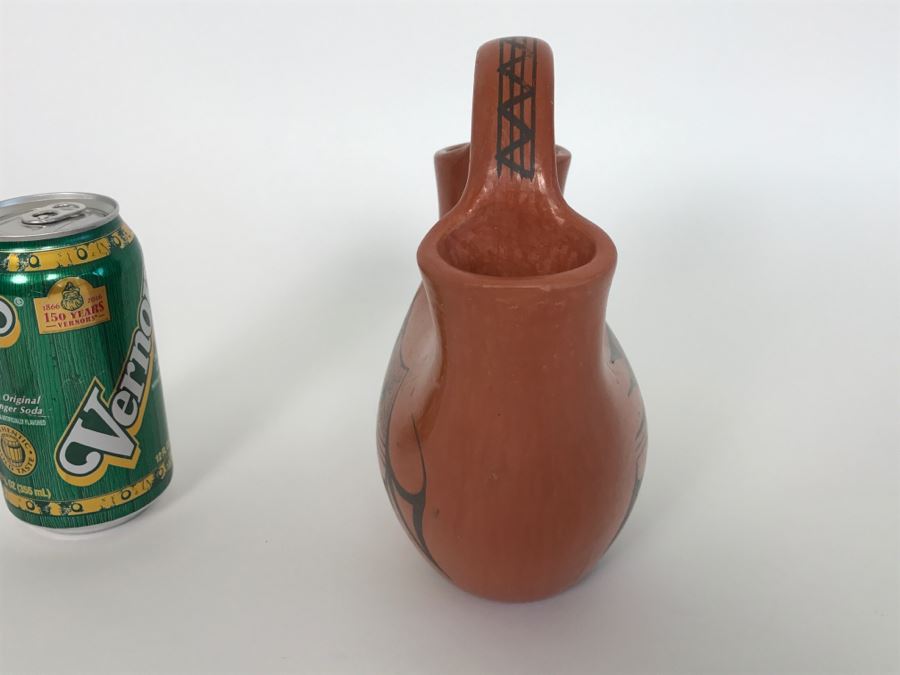 Native American Indian Wedding Vase (Note Hairline Crack In Photos) [Photo 6]