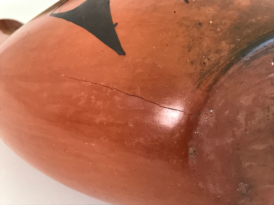 Native American Indian Wedding Vase (Note Hairline Crack In Photos) [Photo 12]