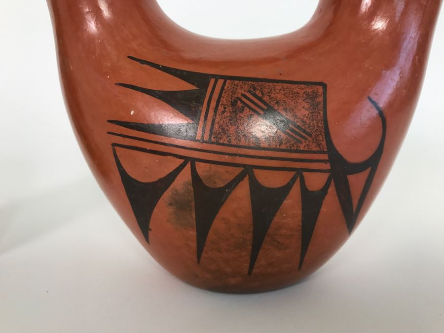 Native American Indian Wedding Vase (Note Hairline Crack In Photos) [Photo 3]