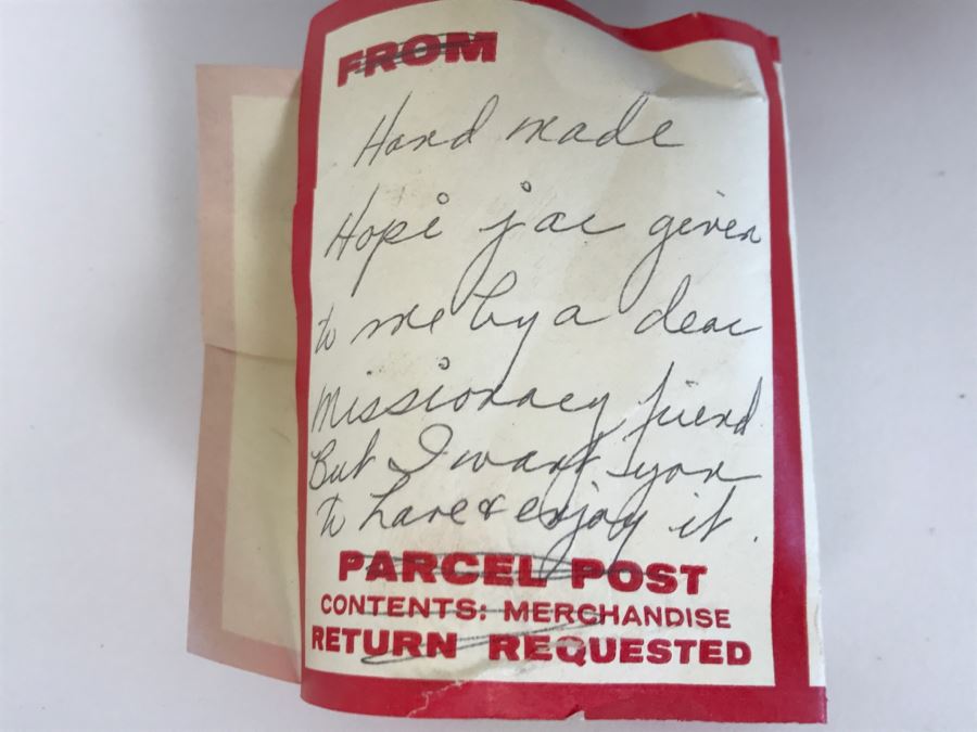 Native American Indian Wedding Vase (Note Hairline Crack In Photos) [Photo 9]