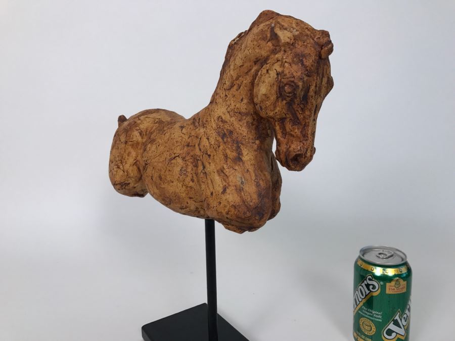 Floating Horse Sculpture On Metal Base [Photo 5]
