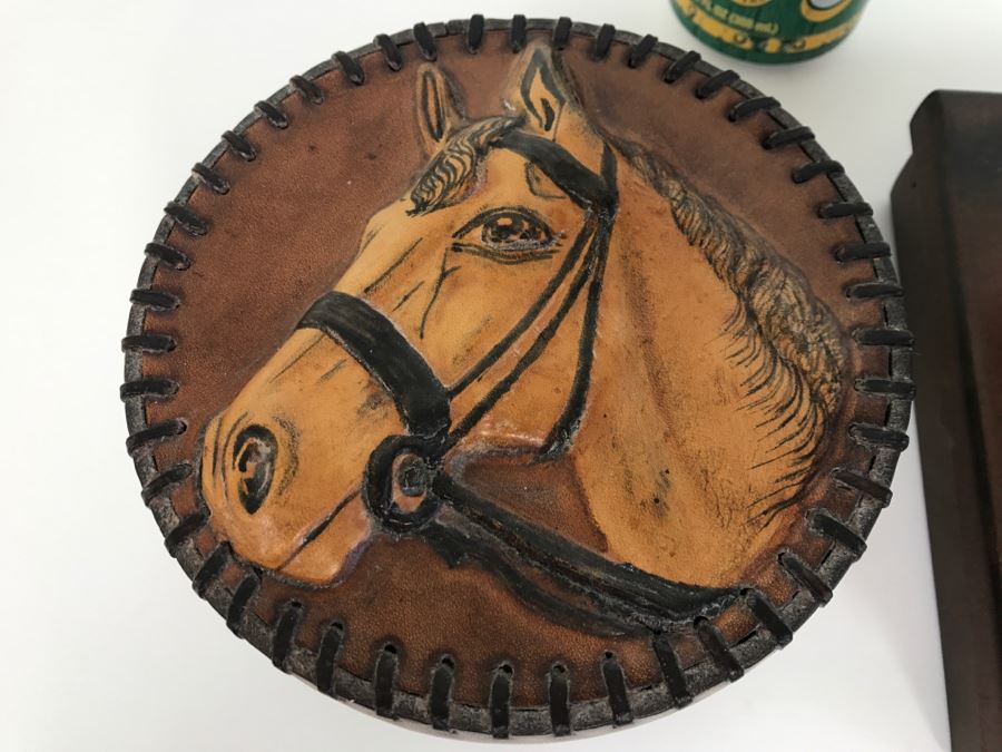 Jan Barboglio Designer Embossed Metal Horse Box And Embossed Leather Horse Box [Photo 9]