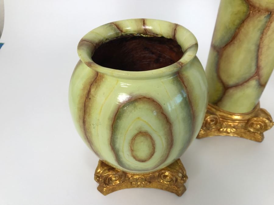 Set Of Faux Marble Objet D'art [Photo 5]