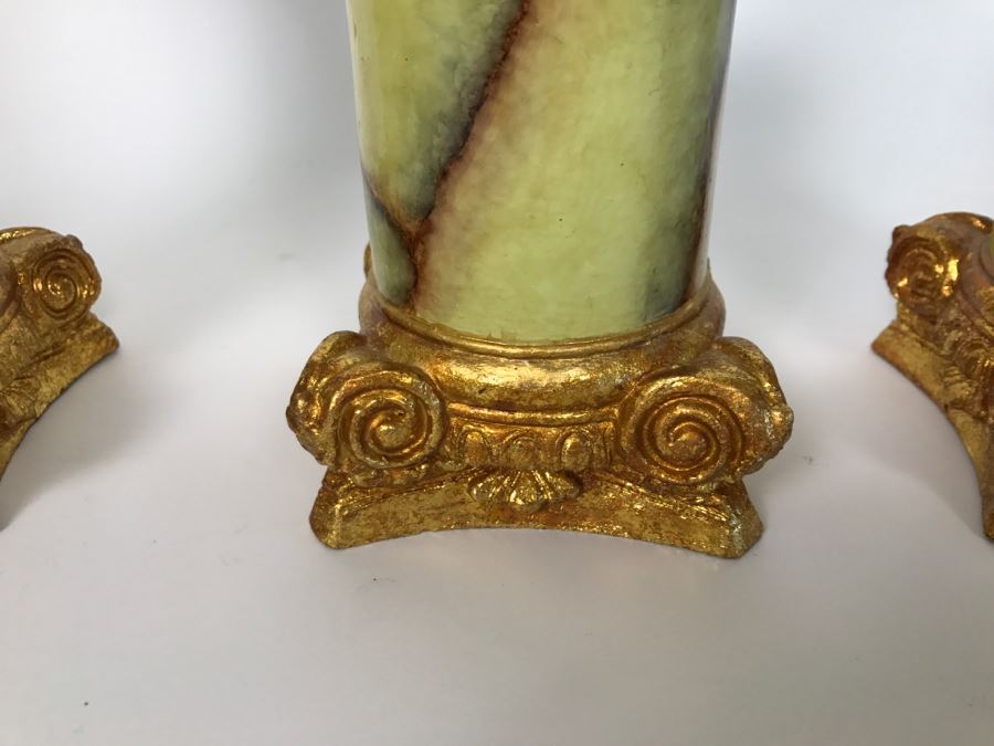 Set Of Faux Marble Objet D'art [Photo 4]