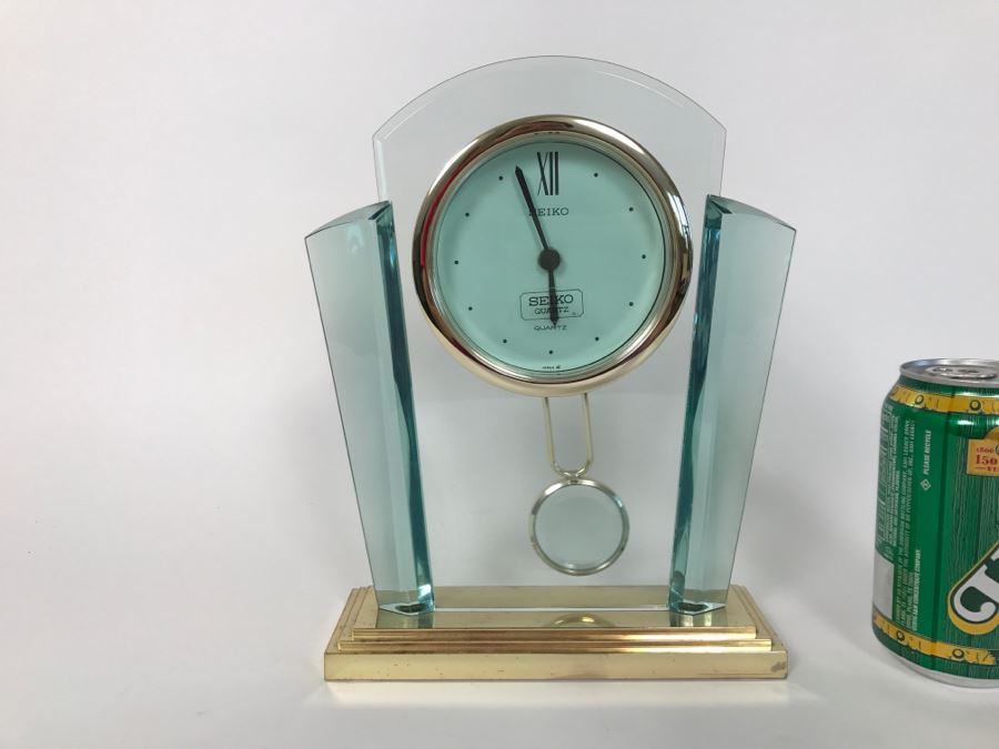 SEIKO Quartz Art Deco Style Mantel Clock