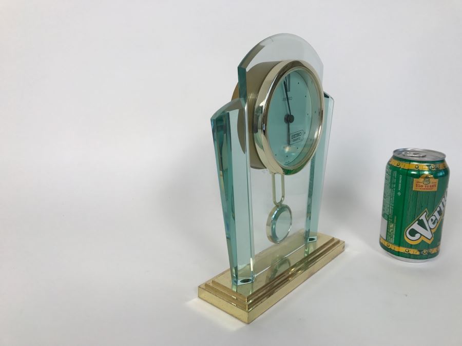 SEIKO Quartz Art Deco Style Mantel Clock [Photo 3]