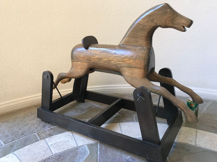 Wooden Folk Art Rocking Horse [Photo 10]
