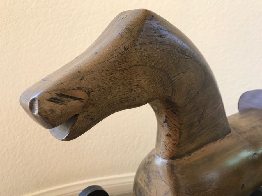Wooden Folk Art Rocking Horse [Photo 6]